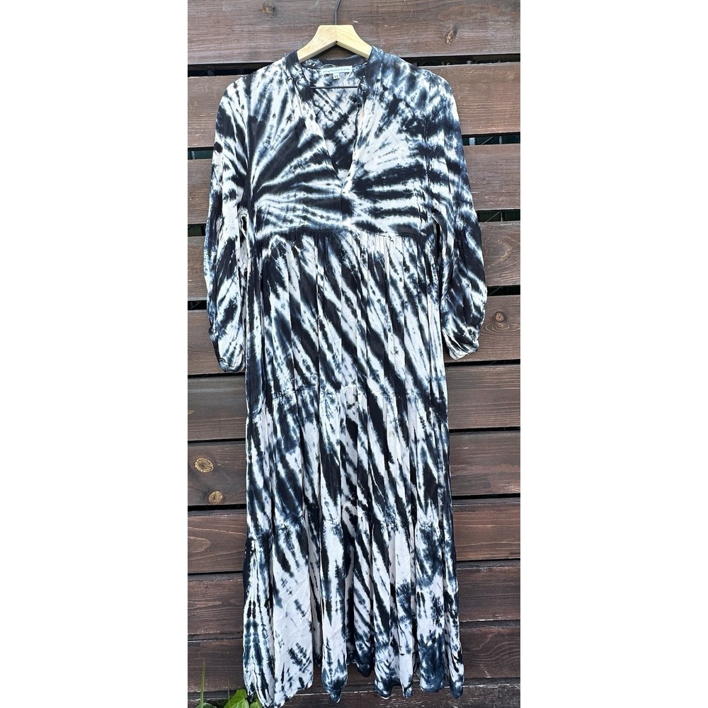 Young Fabulous‎ & Broke Maxi Dress Womens Tie Dye Boho Tiered Hippie Summer XS